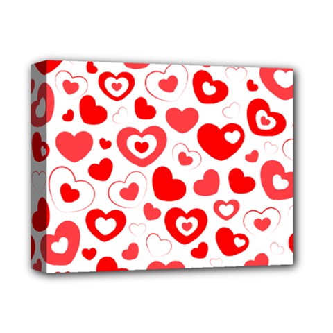 Hearts Deluxe Canvas 14  X 11  (stretched) by Hansue