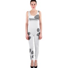 Pets Footprints One Piece Catsuit by Hansue