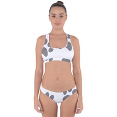 Pets Footprints Cross Back Hipster Bikini Set by Hansue