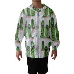 Prickle Plants2 Hooded Windbreaker (kids) by ArtByAng