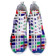 Color Graffiti Pattern Geometric Men s Lightweight High Top Sneakers by Nexatart