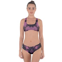 Glitch Glitch Art Grunge Distortion Criss Cross Bikini Set by Nexatart