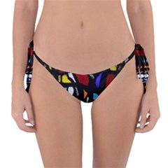 Art Bright Lead Glass Pattern Reversible Bikini Bottom by Nexatart