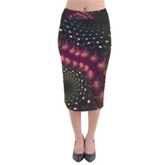 Background Texture Pattern Velvet Midi Pencil Skirt by Nexatart