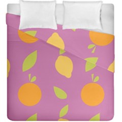 Seamlessly Pattern Fruits Fruit Duvet Cover Double Side (king Size) by Nexatart