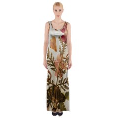 Holy Land Flowers 4 Maxi Thigh Split Dress by DeneWestUK