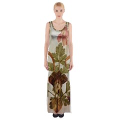 Holy Land Flowers 12 Maxi Thigh Split Dress by DeneWestUK