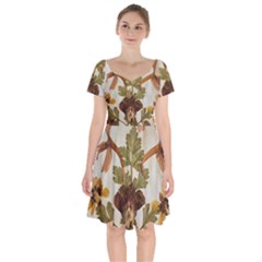 Holy Land Flowers 12 Short Sleeve Bardot Dress by DeneWestUK