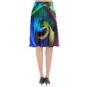 Rainbow Rose 17 Flared Midi Skirt View2