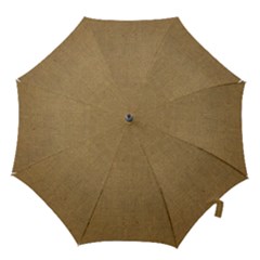 Burlap Coffee Sack Grunge Knit Look Hook Handle Umbrellas (medium) by dressshop