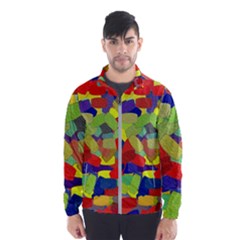 Abstract Art Structure Windbreaker (men) by Sapixe