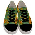 Background Design Texture Tulips Men s Low Top Canvas Sneakers View1