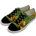 Background Design Texture Tulips Men s Low Top Canvas Sneakers View2