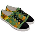 Background Design Texture Tulips Men s Low Top Canvas Sneakers View3