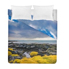 Iceland Nature Mountains Landscape Duvet Cover Double Side (full/ Double Size) by Sapixe