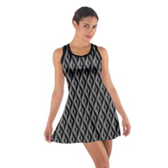 B/w Abstract Pattern 2 Cotton Racerback Dress by JadehawksAnD