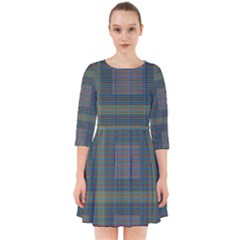 Plaid Pencil Crayon Pattern Smock Dress by emilyzragz