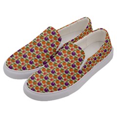 Fruit Tree Salad Pattern Men s Canvas Slip Ons by emilyzragz