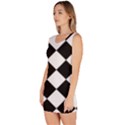 Grid Domino Bank And Black Bodycon Dress View2