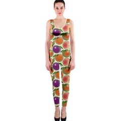 Fruit Tree Salad Pattern One Piece Catsuit by emilyzragz