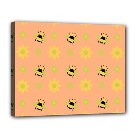 Bee A Bug Nature Wallpaper Canvas 14  X 11  (stretched) by Sapixe