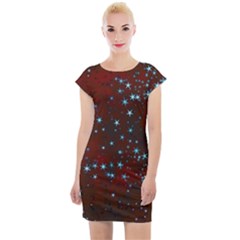 Background Christmas Decoration Cap Sleeve Bodycon Dress by Sapixe