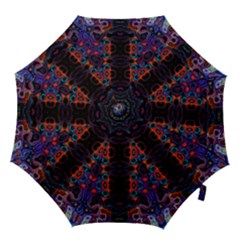 Kaleidoscope Art Pattern Ornament Hook Handle Umbrellas (medium) by Sapixe