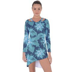 Graphic Design Wallpaper Abstract Asymmetric Cut-out Shift Dress by Sapixe