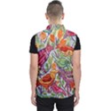 Art Flower Pattern Background Men s Puffer Vest View2