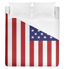 Us Flag Stars And Stripes Maga Duvet Cover (queen Size) by snek