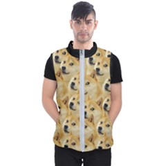 Doge Meme Doggo Kekistan Funny Pattern Men s Puffer Vest by snek