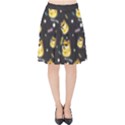 Doge Much Thug WOW Pattern Funny Kekistan Meme dog black background Velvet High Waist Skirt View1