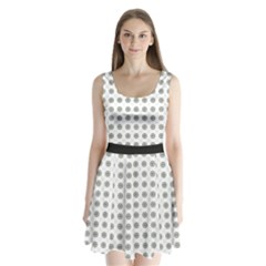 Logo Kekistan Pattern Elegant With Lines On White Background Split Back Mini Dress  by snek