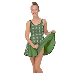 Logo Kekistan Pattern Elegant With Lines On Green Background Inside Out Casual Dress by snek