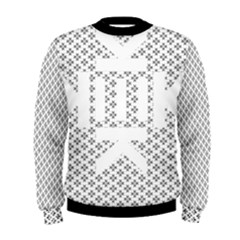 Logo Kek Pattern Black And White Kekistan Men s Sweatshirt by snek