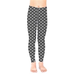 Logo Kek Pattern Black And White Kekistan Black Background Kids  Legging by snek