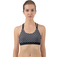 Logo Kek Pattern Black And White Kekistan Black Background Back Web Sports Bra by snek