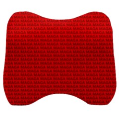 Maga Make America Great Again Usa Pattern Red Velour Head Support Cushion by snek