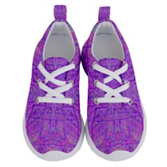 Hot Pink And Purple Abstract Branch Pattern Running Shoes by myrubiogarden