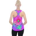 Psychedelic Pink And Red Hibiscus Flower Piece Up Tank Top View2