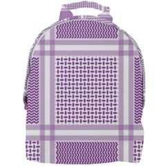 Purple Geometric Headdress Mini Full Print Backpack by Mariart