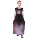 Eagle Nebula Wine Pink and Purple pastel Stars Astronomy Kids  Short Sleeve Maxi Dress View1