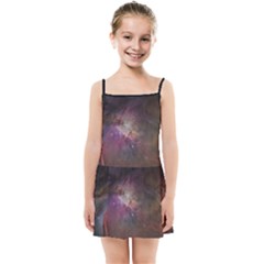 Orion Nebula Star Formation Orange Pink Brown Pastel Constellation Astronomy Kids Summer Sun Dress by genx