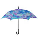 Blue And Hot Pink Succulent Underwater Sedum Hook Handle Umbrellas (Large) View3