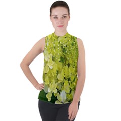 Elegant Chartreuse Green Limelight Hydrangea Macro Sleeveless Top by myrubiogarden