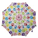 Paw Print Paw Prints Background Hook Handle Umbrellas (Large) View1