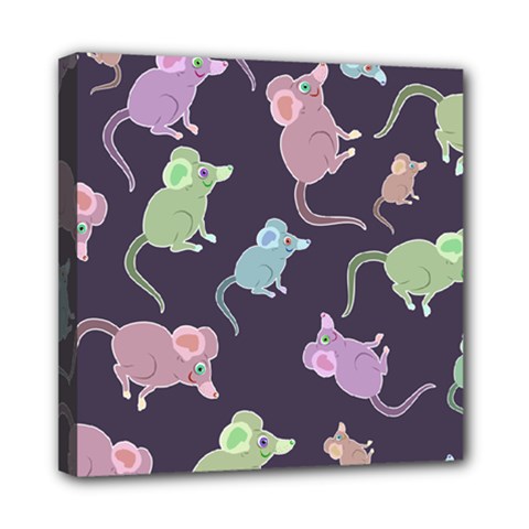 Animals Mouse Cartoon Pet Mini Canvas 8  X 8  (stretched) by Wegoenart