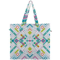 Graphic Design Geometry Shape Pattern Geometric Canvas Travel Bag by Wegoenart