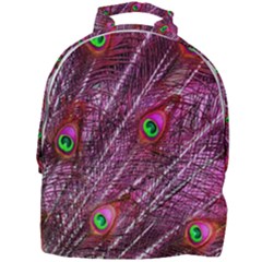 Peacock Feathers Color Plumage Mini Full Print Backpack by Wegoenart