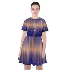 Background Dark Sound Disco Techno Sailor Dress by Simbadda